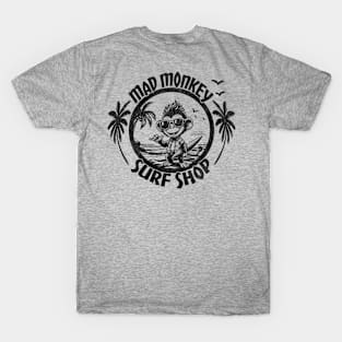 Mad Monkey Surf Shop Graphic Tee | Surfer Surf Shop T-Shirt